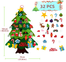 Cargar imagen en el visor de la galería, Árbol Navidad fieltro (32pcs)
