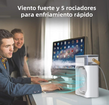 Cargar imagen en el visor de la galería, Ventilador Climatizador con pulverizador portátil
