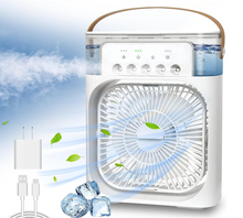 Cargar imagen en el visor de la galería, Ventilador Climatizador con pulverizador portátil
