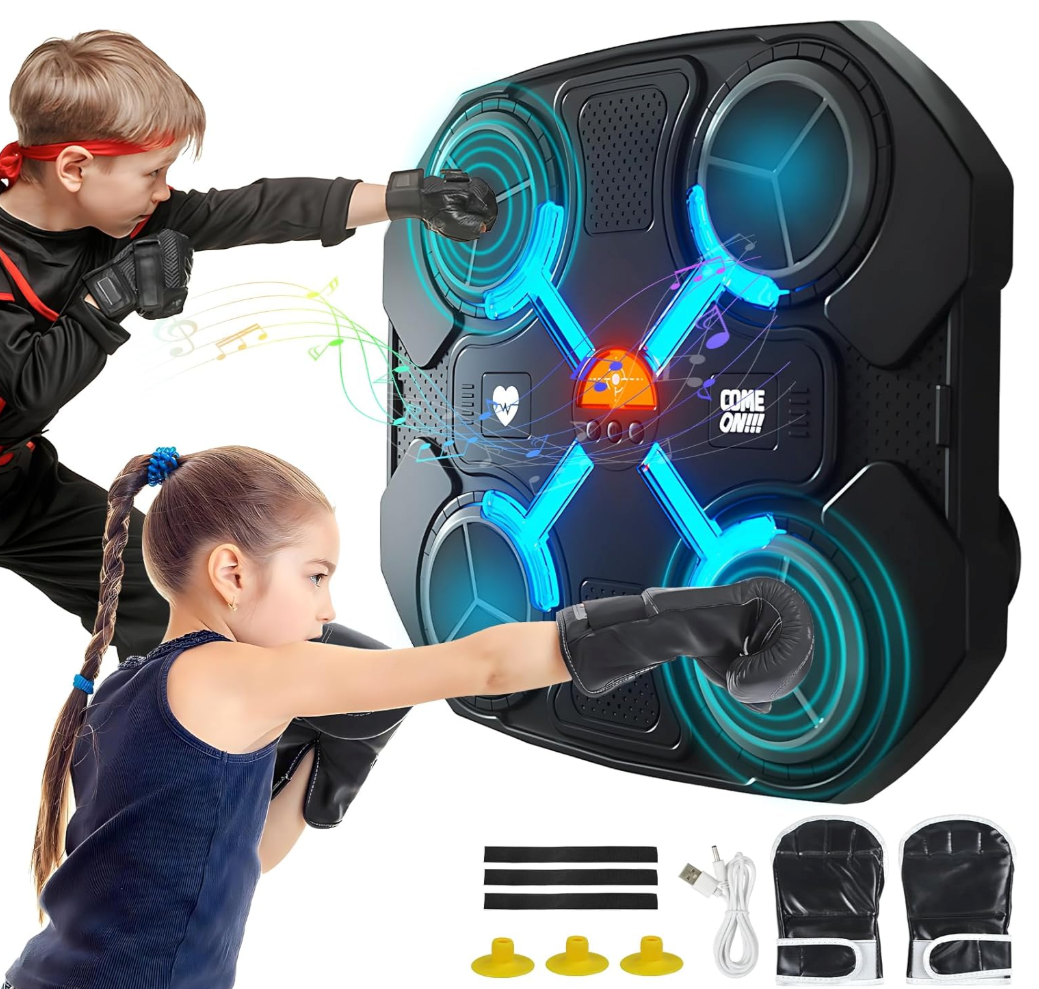 Maquina boxeo con musica (4pads)