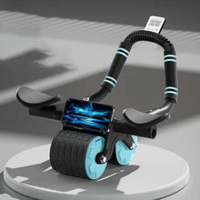 Cargar imagen en el visor de la galería, Rodillo abdominal con apoyabrazos, cronometro y alfombrilla para rodillas
